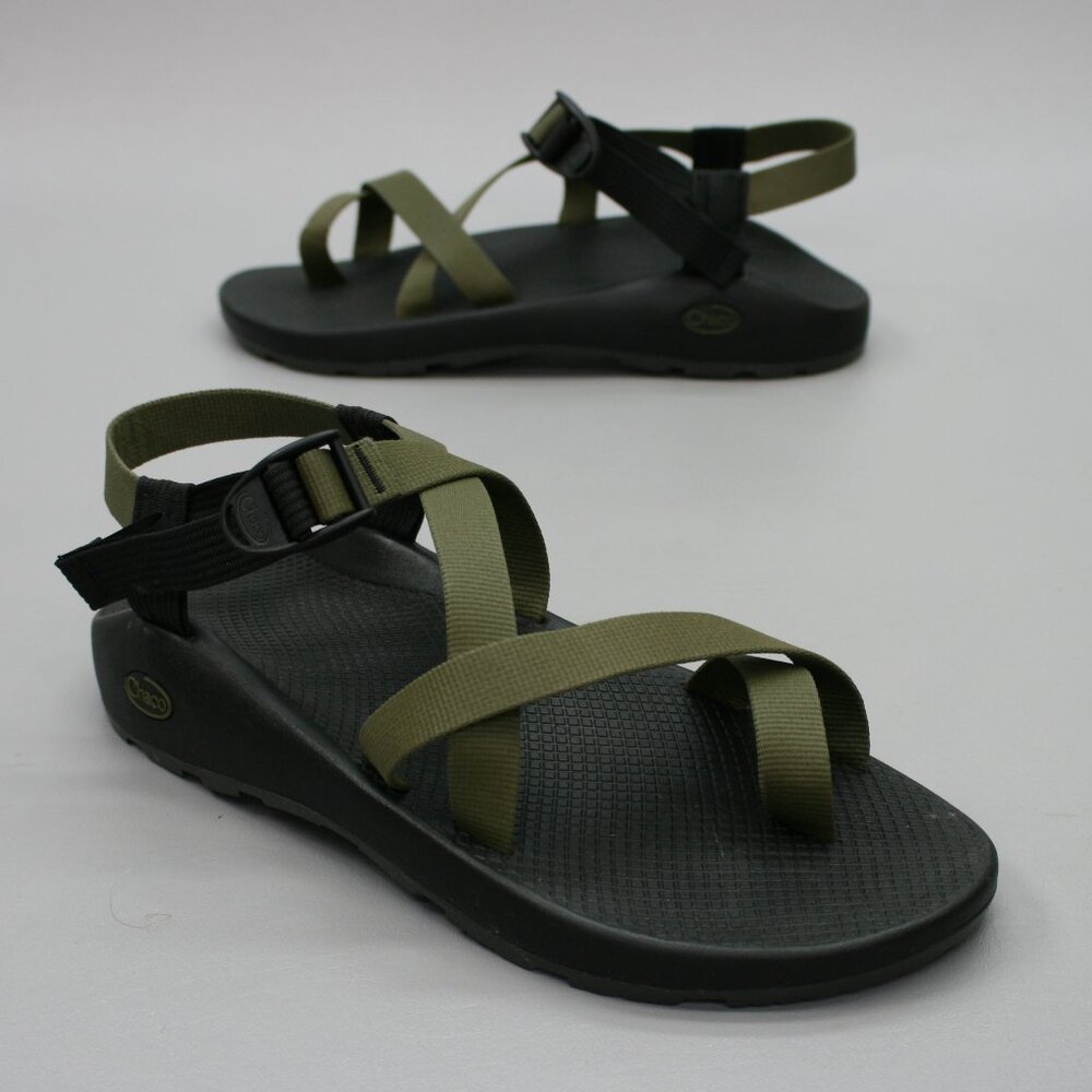Chaco Mens 12 Olive/Army Green Z2 Classic Toe-loop Sport Shoes Sandals JCH107241